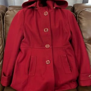 Kenneth Cole size 6 red coat